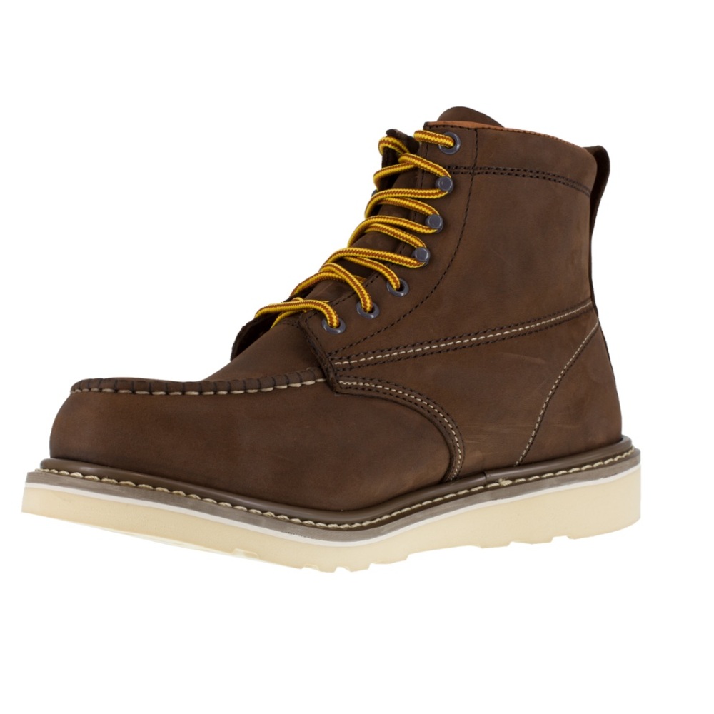 IRON AGE men’s REINFORCER MEN'S BROWN 6" WEDGE WORK BOOT IA5061 - Picture 4 of 15